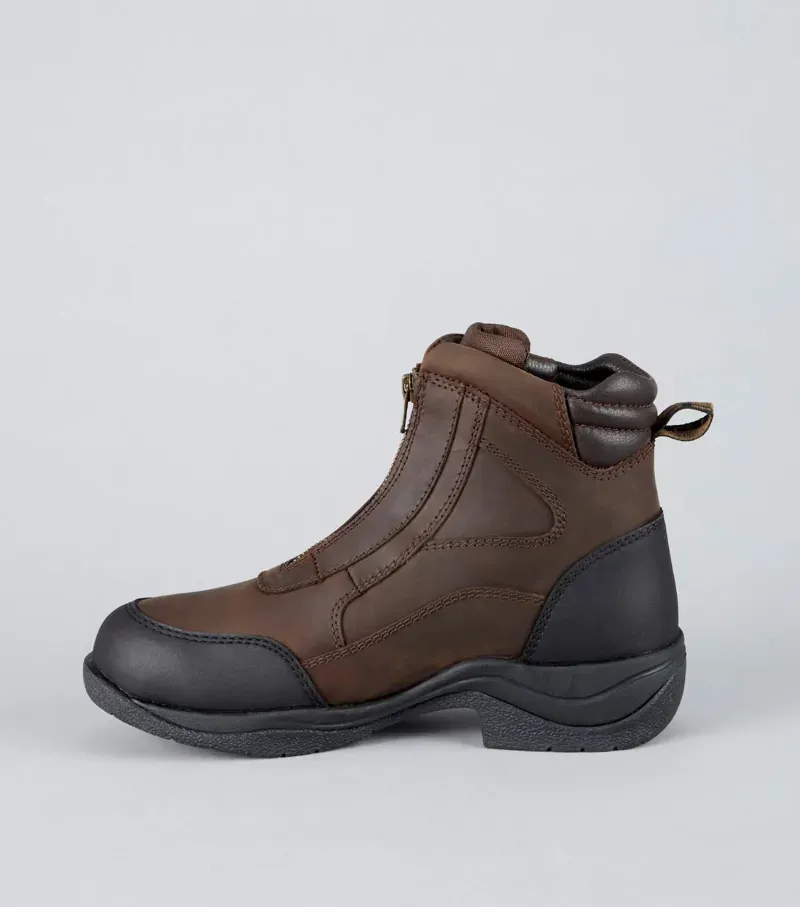 Premier Equine Vinci II Waterproof Zip Front Boots Brown-2